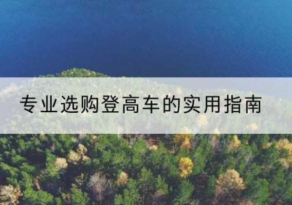 阿拉善右旗电动登高车厂家推荐-专业选购登高车的实用指南